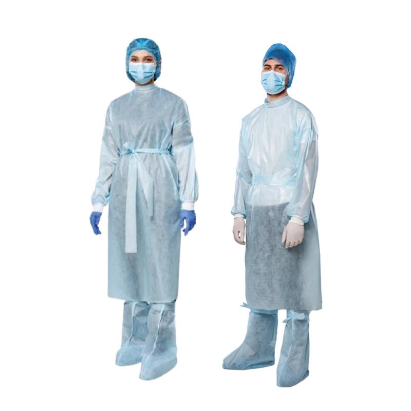 Халат хірургічний, розмір ХХL(58-60), СМС 35g/m2(г/м2), (в упаковці 2 шт.), стерильний, одноразового використання,ТМ «АХІЛЛ»